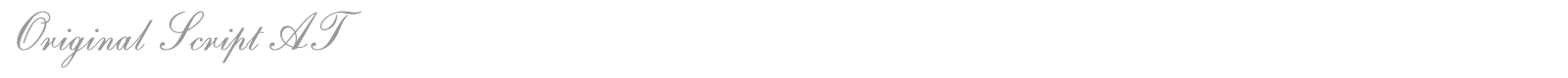 Original Script AT font preview